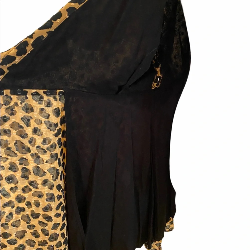 Free People Frenchie Leopard Print Wrap Dress - Picture 15 of 15